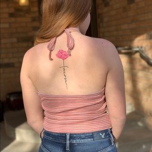 Tank top with back showing